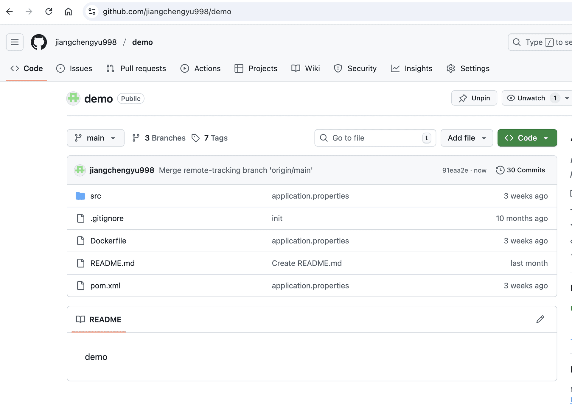 上传代码至 GitHub 示例